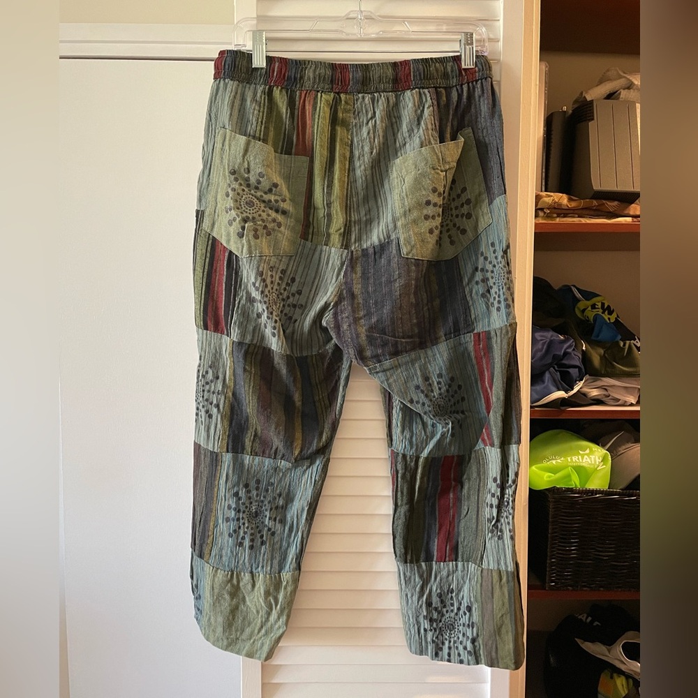 Multicolor Patchwork Women's Pants - image 2